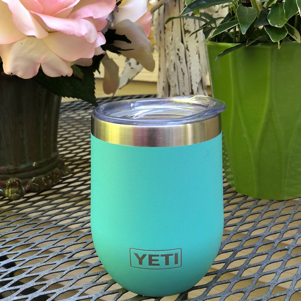 Wine tumbler sea- foam